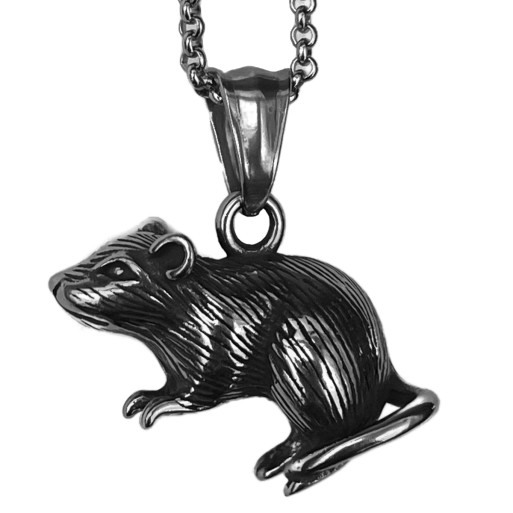 Steely Rat Pendant